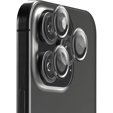 EFM Camera Lens Screen Armour for iPhone 16 pro and 16 Pro Max - Carbon